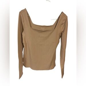 Elegant Tan Long Sleeve Top